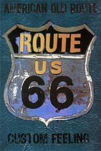 Gas Station Garage Route 66 Garden Decoration Outdoor Wall Posters on the Wall Welcome Sign in Home Decor Retro Man Cave Plates 2024 - buy cheap