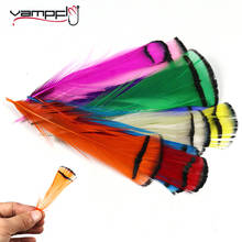 Vampfly 3 peças de penas coloridas amherst, ponta de penas para banheiras com moscas molhadas, lateral da asa, material de amarrar mosca 2024 - compre barato