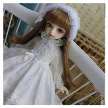 1/6 1/4 1/3 BJD белое платье + украшение для волос для 1/6 YOSD 1/4 BJD MSD 1/3 BJD Blyth платье куклы аксессуары BJD платье 2024 - купить недорого