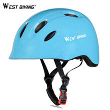 West biking crianças capacete de bicicleta eps ultraleve das crianças engrenagem protetora meninas meninos ciclismo equitação esportes boné segurança capacete 2024 - compre barato