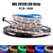 DC 5V WS2812B LED Strip Width 5mm 60leds/m 30leds/m Flexible Tape LED Light Lamp For Indoor Decoration 5m 2024 - buy cheap