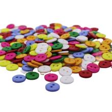 200 Pieces Mixed Resin Buttons For Scrapbooking  Sewing Craft  Children Botones  2  Holes 1.1cm  Round Decorative  Buttons 2024 - buy cheap