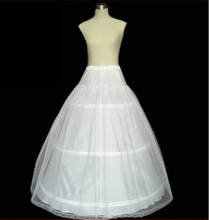 A-linha vestido de noiva com 3 argola, roupa íntima, saia de casamento 2024 - compre barato