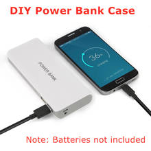 13000mah DIY Power Bank Case Batteries Not included Portable Mobile Phone Backup Bank w/Two USB Interface Charger DIY Case Only 2024 - buy cheap