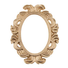 Vintage Style Gold Picture Frame Cutouts Party Photo Booth Props Novelty Baroque Oval Resin Table Wall Door Frame Wedding 2024 - buy cheap
