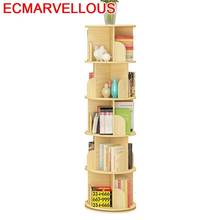 Book Shelf Shabby Furniture Mueble De Madera Rotate Rotatable Librero Bookcase Modern Libreria Scaffale Bookshelf Case 2024 - buy cheap