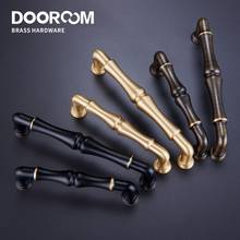 Dooroom Brass Furniture Handles American Rural European Mediterranean Wardrobe Dresser Cabinet Cupboard Drawer Pulls Knobs 2024 - buy cheap