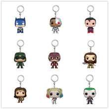 Pocket Keychain Super Hero Movie Characters Action Figure Model Dolls Keyring Toys for Child Birthday Christmas Gifts With Box 2024 - buy cheap