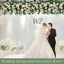 Wedding arch Artificial fake flowers row decorative backdrop flower christmas decorations for home party decoration accessories 2024 - buy cheap