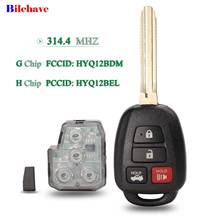 Llave de coche remota para Toyota CAMRY 2012 2013 2014 Corolla, 3 + 1 botones, 2015 Mhz, Chip G/H, HYQ12BDM, HYQ12BEL Fob 2024 - compra barato