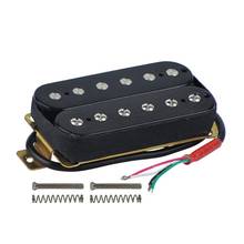 Guitarra Eléctrica Humbucker Alnico V Pickup, color negro 2024 - compra barato