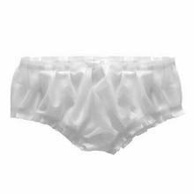 Puro látex natural ruuber gummi feminino branco shorts dreieckshorts 0.4mm tamanho S-XXL 2024 - compre barato