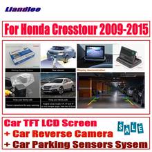 Автомобильная цифровая система датчиков парковки для Honda Crosstour 2009-2015 HD монитор дисплей/задний вид автомобиля камера 2024 - купить недорого