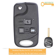 KEYECU Modified Flip Remote Control Car Key for Lexus SC430 2002-2010, LS430 2001-2006, Fob 3 Button - 4D67 4D68 Chip - HYQ12BBK 2024 - buy cheap