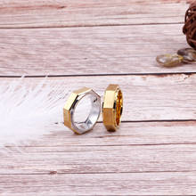 Anel de titânio de aço geométrico, anel de dedo moderno para homens, joia da moda e da moda 2024 - compre barato