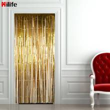 Cortina de porta com fio brilhante, cortina de decoração de casa têxtil de janela de sala com cordas brilhantes 2024 - compre barato