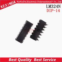 LM324N LM324   DIP-14  IC 50pcs/lot Free shipping 2024 - buy cheap