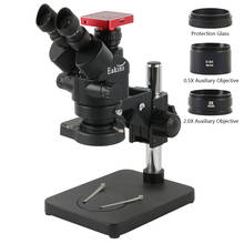 SONY-microscopio estéreo Industrial IMX307, microscopio Trinocular para reparación de PCB de soldadura, 1080P, 37MP, USB, VGA, HDMI, cámara 3.5X-90X 2024 - compra barato