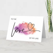 Cartão retângulo para decoração de cartão de casamento, novo produto feita sob encomenda, cartão retangular "para o amor da minha vida" faça você mesmo" 2024 - compre barato