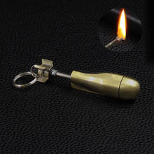 Инструмент для выживания на открытом воздухе, кремневая зажигалка, пусковое устройство, Перманентная спичка, брелок, портативная Зажигалка-брелок, набор 2024 - купить недорого