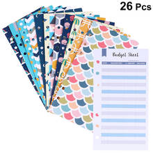 26pcs Budget Envelopes Set Creative 6 Holes Cash Envelopes with Budget Sheets and Label Stickers Coupon Organizer Wallet 2024 - buy cheap