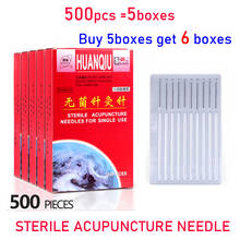 500PCS/5BOXES Sterile Acupuncture needles for single use Disposable acupuncture needle 0.18/0.20/0.22/0.25/0.30/0.35mm all sizes 2024 - buy cheap