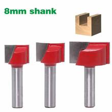 1Pcs Cleaning Bottom Engraving Bit Solid Carbide Router Bit Woodworking Tools CNC 8mm Shank Milling Cutter Endmill 2024 - buy cheap