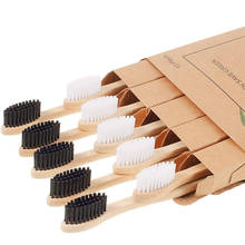 Biodegradable Bamboo Toothbrushes 10pcs/5pcs BPA Free Soft Bristles Tooth Brush 100% Natural Eco-Friendly for Oral Care Healthy 2024 - buy cheap