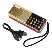 Rádio mp3 player grande 3w, com display de led, portátil, rádio fm, mp3, suporte para cartão tf, usb, rádio digital 2024 - compre barato