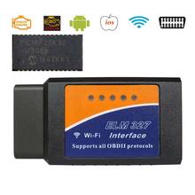 Elm327 v1.5 obd2 scanner wifi/bluetooth elm 327 pic18f25k80 obd 2 ii ferramentas de diagnóstico automático para android/ios/pc/tablet pk icar2 2024 - compre barato