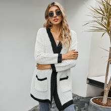 Long Cardigan Women Winter Black Top Sueters Thick Warm Soft Knit De Mujer Moda 2020 Slim Mini Knitted Sweater Veste Femme 2024 - buy cheap