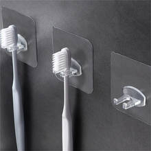 4 pçs titular escova de dentes de plástico cremalheira de armazenamento de dentes barbeador dispensador de escova de dentes do banheiro organizador acessórios ferramentas 2024 - compre barato