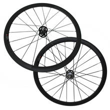 Ruedas tubulares para bicicleta de carbono, 700C, 38mm, 25mm, en forma de U, con buje Novatec A165SB A166SB 2024 - compra barato