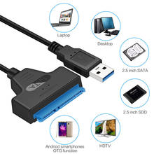 Cable adaptador HDD SATA 3 a USB SSD, convertidor de disco duro de 2,5 pulgadas con 22 Pines, USB 3,0 2024 - compra barato