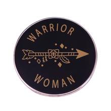 Эмалированный значок в виде стрелы воина для женщин 2024 - купить недорого