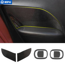 MOPAI Carbon Fiber Seat Switch Stickers for Car Rear Row Seats Side Decoration Cover Accessories for Dodge Challenger 2015+ 2024 - buy cheap