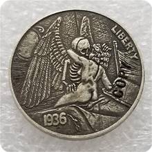 Hobo Nickel Coin_Type #64_1936-D BUFFALO NICKEL copy coins commemorative coins collectibles 2024 - buy cheap