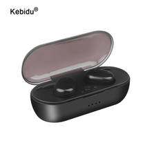 Kebidu Touch Bluetooth 5,0 наушники TWS беспроводные наушники Bluetooth стереогарнитура спортивные наушники с микрофоном беспроводные наушники 2024 - купить недорого
