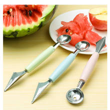 1PC Kitchen Gadgets 2 In 1 Ice Cream Ball Spoon DIY Assortment Fruit Digging Spoon Tool Melons And Fruits Carving Accessories 2024 - buy cheap