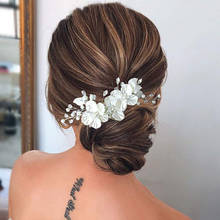 Le Liin Bridal Crystal Pearl Flower Hair Clip Floral Style Barrette Bride Hair Jewelry Bridesmaid Wedding Hair Accessories 2024 - buy cheap