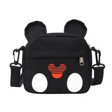 Disney cartoon Minnie Mickey children boys and girls canvas casual women's shoulder bag diagonal bag student school bag 2024 - buy cheap