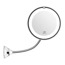 Makeup Mirror with Led Light Flexible 10X Magnifying Cosmetic Vanity Mirrors for Women Girl Lady School Home Office 2024 - buy cheap