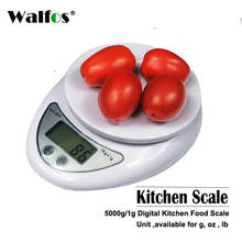 Walfos 5kg / 1g Portable Digital Scale LED Electronic Scale Food Measurement Weight Battery Powered Measurement Weight Kitchen 2024 - buy cheap