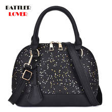 Luxury Handbags Designer Sequin Shell Crossbody Bags For Women 2021 PU Leather Messenger Shoulder Bags Female Wallet Clutch Tote