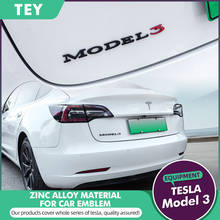 TEY-pegatina espaciadora Modelo 3 para Tesla modelo 3, accesorio con letras traseras, 2020 2024 - compra barato