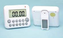 Relógio magnético digital de cozinha, alarme lcd digital, temporizador de cozinha, relógio de contagem regressiva para esportes, 99 minutos, 12 chaves 2024 - compre barato