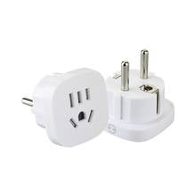 1PC US AU To EU Plug USA AUS To Euro Europe Travel Wall AC Power Plug Wall Charger Outlet Adapter Converter 2 Round Pin Socket 2024 - buy cheap