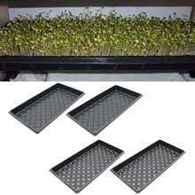 Behogar 2PCS 54x28x5cm Reusable Seedling Starter Growing Trays for Garden Greenhouse Succulent Wheatgrass Microgreens 2024 - buy cheap