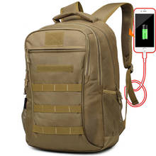Mochila multifunción USB de nailon, resistente al agua, para escalada al aire libre, Camping, Camuflaje táctico militar, bolso de hombro 2024 - compra barato