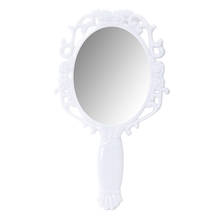 Винтажное ручное зеркало с ручкой для ванной комнаты, косметическое зеркало для отеля, дома 2024 - купить недорого